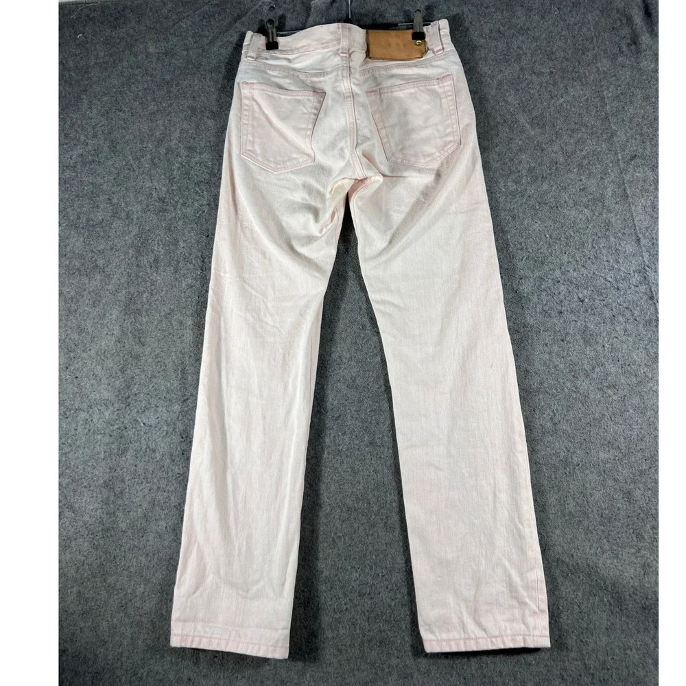 Schaeffers Garment Hotel Selvedge Jeans Mens 29 Pink USA Straight Leg Hollywood